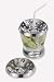 Kitchen & Housewares : Zack 20504 CAPPA drinking glass cover set of 2 3.55 inch Stainless Steel