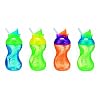 Munchkin 4 Pack Mighty Grip Flip Straw Cups, 10 Ounce, Colors May Vary