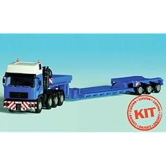 MAN 4-achs Zugmaschine, mit Scheuerle Tieflader, Modellauto, Bausatz, Kibri 1:87