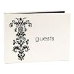 Vintage Bouquet Guest Book - White