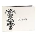 Vintage Bouquet Guest Book - White