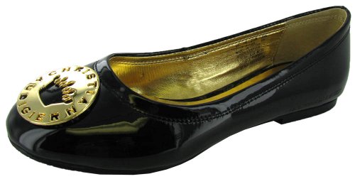 Christian Audigier 'Chloe' Flats w/Circular Buckle Toe Discount Christian Audigier 'Chloe' Flats w/Circular Buckle Toe Discount