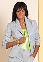 metrostyle Seasonless Pinstripe Blazer