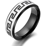 celtic wedding rings greek key