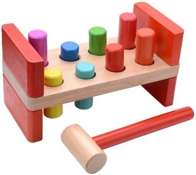 Wooden Hammer and Pegs Educational Resource Toy