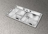 ELKAY 33X22 DAYTON 4H DIAMOND KIT SINK SS DLR3322104