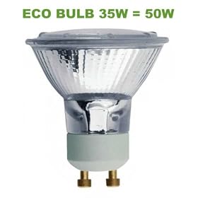 5 ECO GU10 35W = 50W Equivalent Halogen Energy Saving Bulbs