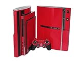 PlayStation 3 Skin (PS3) - NEW - ROCKIN RED system skins faceplate decal mod