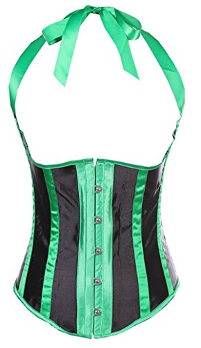 Women's Lolita Gothic Lace up Boned Halter Corset Waist Shaper Bustier Top