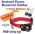 PetSafe PIF-275-19 Wireless Fence Dog Collar with 2 Free Batteries, 10 x 9 x 4"