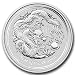 Australian 2012 Lunar Dragon -- 1/2 oz (ounce) of Fine Silver