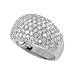 Sterling Silver Pave Dome CZ Ring