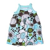 <strong>韓国</strong>子供服 ：： フローラル ワンピース 水色：： 92, 98, 104, 110cm