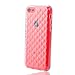 Etui Le Bon (tm) Case for Iphone 5c. Cover for Iphone 5c . Criss Cross Patern Clear Transparent. Subtle Diamond pattern in Silicone