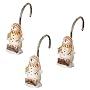 I Love Winter Shower Curtain Hooks Set of 12