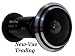 Black Metal 290 Degree Wide Angle Peephole Door Viewer Scope