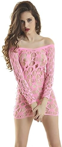 Girlmer Hot Women Long Sleeve Sexy Lace Lingerie Nightwear