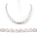 AugustinaJewelry Single Strand 18 Inch 6-7mm white Oval Shape Freshwater Cultured Pearl Necklace