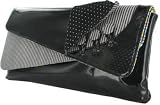 Irregular Choice Flick Flack Clutch Bag- Black