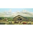 Livery Stable by Rosa Beason. Art Print Poster FRAME IT.. 24 inches width by 12 inches height. Highest Quality Art Poster Print