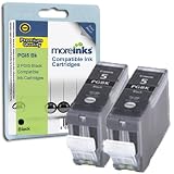 PGI5BK WITH CHIP - Twin Pack Black Canon PREMIUM Compatible Ink Cartridges for Canon Pixma iP3300 iP3500 iP4200 IP4300 iP4500 iP5200 iP5200R iP5300 ix4000 ix5000 MP500 MP510 MP520 MP530 MP600 MP600R MP610 MP800 MP800R MP810 MP830 MP950 MP960 MP970 MX700 MX850 - PGI5 (Contains: 2 x PGI-5BK Black Cartridges) - Latest Chip Installed, Ready For Use, No Fuss!