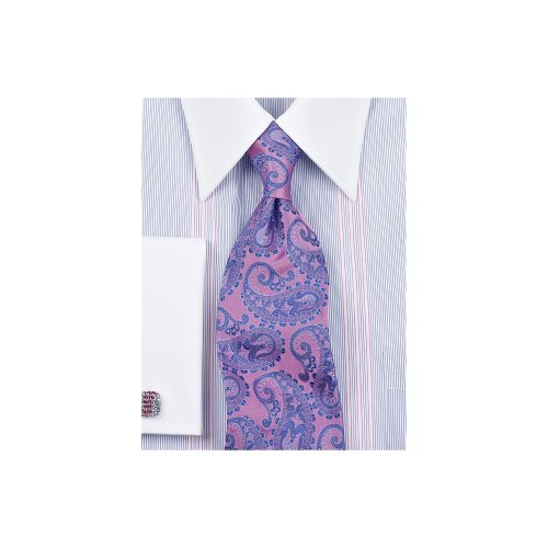 Paul Fredrick Luxury 7-Fold Satin Paisley Silk Tie