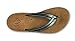 OLUKAI U'i Women's Beach Sandals, Premium Leather Flip-Flop Slides, Braided Palm Inspired Design, Compression Molded Footbed