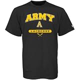 Russell Army Black Knights Black Lacrosse T-shirt