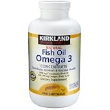 Kirkland Natural Fish Oil Omega 3 Concentrate, 400-Count Softgels