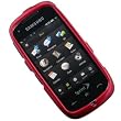Crystal Hard Red Solid Cover Case for SAMSUNG INSTINCT HD M850 [WCS3]