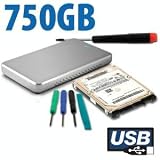 DIY KIT: 750GB 7200RPM HD for MacBook, MacBook Pro (or PC Notebook)+OWC Express 2.5 Enclosure Kit