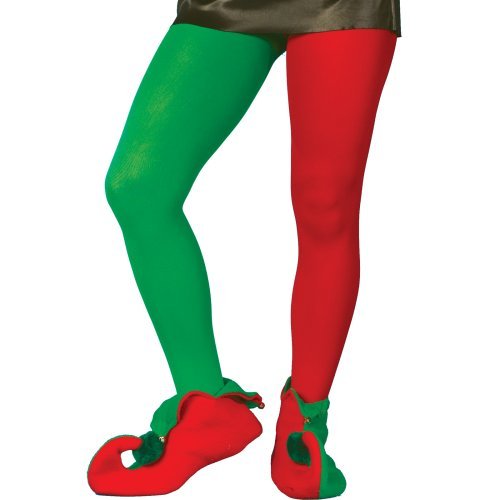 image Buying Guide  Red and Green Elf Tights Adult