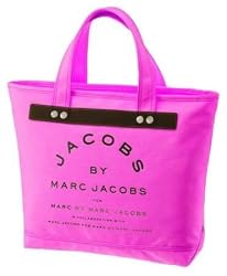 Marc By Marc Jacobs Small Canvas Jacobs Tote Fuschia