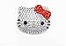 LOVEKITTY --- 1 pc Large Red Bow 100% Handcrafted Blinged out Kitty Face Resin Cabochon -- by lovekitty