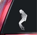 Michael Jackson Silhouette Vinyl Decal Sticker - Shiny Chrome