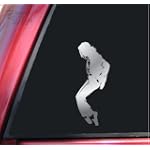 SAVE $4 - Michael Jackson Silhouette Vinyl Decal Sticker - Shiny Chrome $1.99