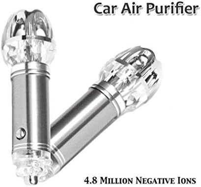 Car Air Purifier, Ionizer, Auto Air Freshener, Silver