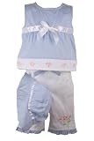 BT Kids Baby Blue Polka Dot Capri Pant Set - cod. B0014G8UQU