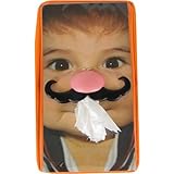 French Novelty Design Tissue Box Cover, Use Your Own Photo, Pig Nose with Mustache