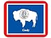 US State Flag - Cody, Wyoming (WY) Mouse Pad