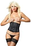 ToBeInStyle Sexy Satin Waist Cincher Zipper Front Lace Up Back