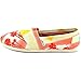 Toms Womens Classics Orange Palm Trees Canvas Slip-Ons