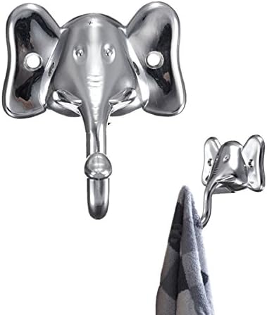 DCDEAL Unique Retro Elephant Design Clothes Single Hook Coat Hat Robe Holder Wall Mounted Hanger Zinc Alloy Wall Decor