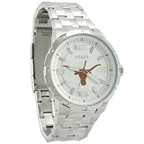 Fossil Texas Longhorns Stainless Steel Automatic Movement 3-Hand Watch