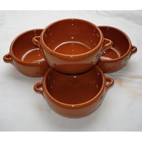 Honey Brown Terracotta Soup/Pie Pot Set