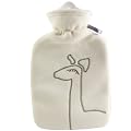 Hugo Frosch W�rmflasche Klassik 1,8 Ltr. mit Teddy Doublefleece�berzug wei�