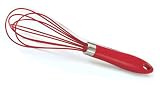 Cuisipro Silicone  8 Inch Egg Whisk, Red