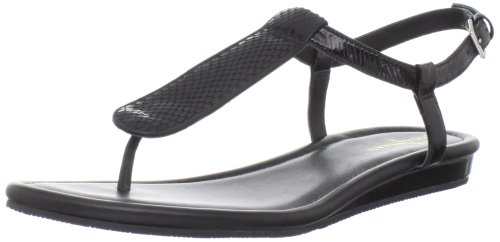 Cole Haan Sandals Cole Haan Women's Molly Thong Sandal,Black Patent/Snake Print,7.5 B US