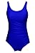 Wantdo Vintage Classic Athletic Backless Solid One Piece Swimsuit