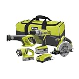 Ryobi 18V ONE+ Lithium-Ion 4-Piece AutoShift Combo Kit P844